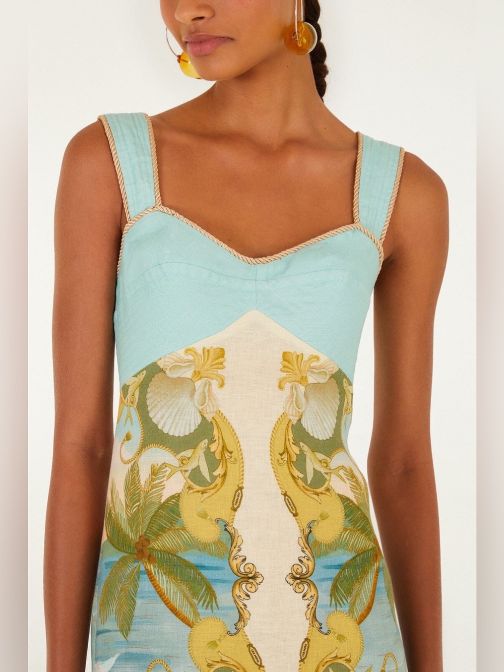 FARM RIO Multicolor Royal Sea Maxi Dress - Picture 2 of 4